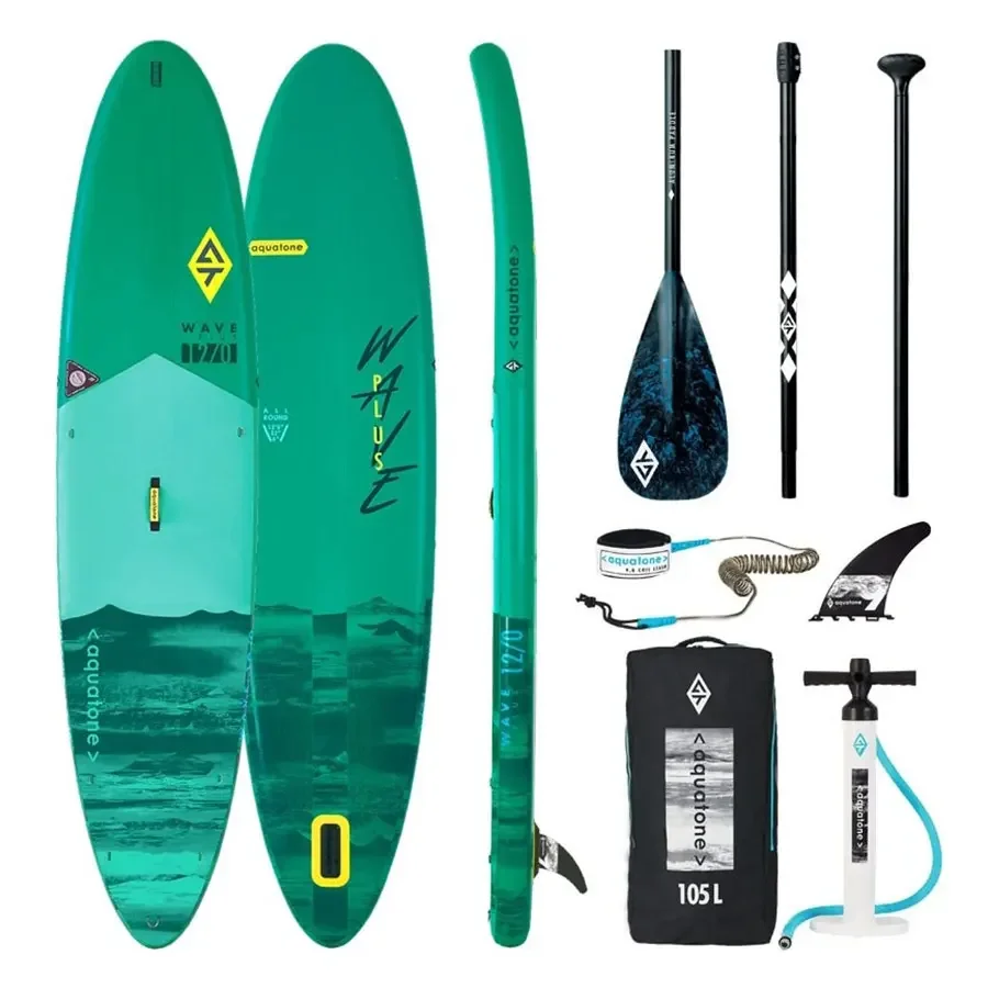 Aquatone Wave Plus 12’0 Inflatable SUP + Paddle Package 2021
